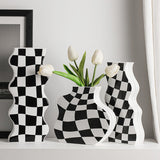 Boogzel Apparel Checkered Wavy Vase, view 2