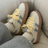 Boogzel Apparel Cheese Print Aesthetic Sneakers, view 5