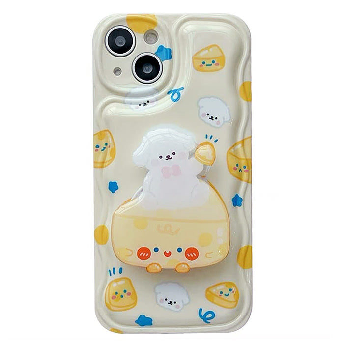 Boogzel Apparel Cheese Puppy iPhone Case