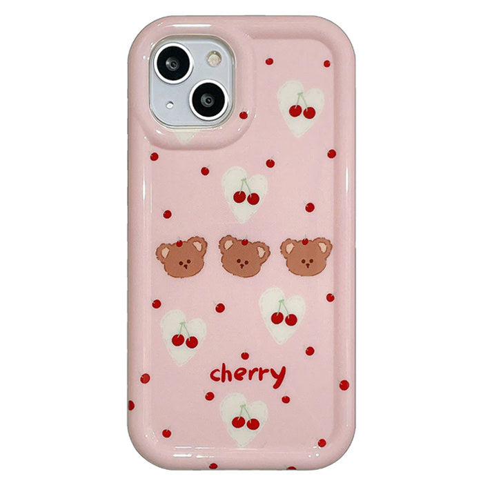 Boogzel Apparel Cherry Bear iPhone Case