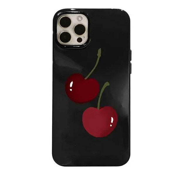 Boogzel Apparel Cherry Black iPhone Case