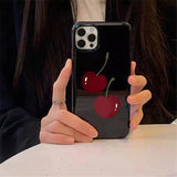 Boogzel Apparel Cherry Black iPhone Case, view 2