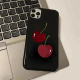 Boogzel Apparel Cherry Black iPhone Case, view 3