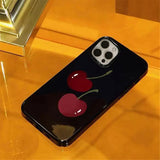 Boogzel Apparel Cherry Black iPhone Case, view 4