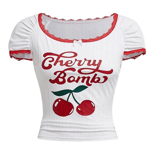 Boogzel Apparel Cherry Bomb Crop Top