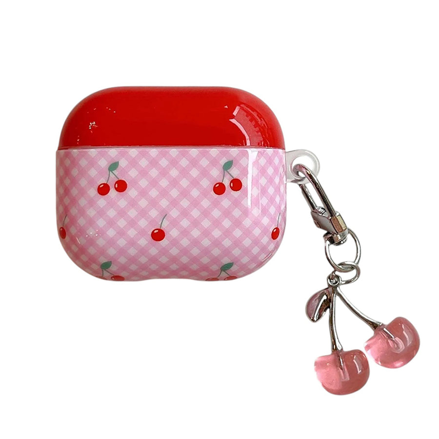 Boogzel Apparel Cherry Checkered AirPods Case
