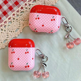 Boogzel Apparel Cherry Checkered AirPods Case, view 2