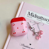 Boogzel Apparel Cherry Checkered AirPods Case, view 3