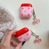Boogzel Apparel Cherry Checkered AirPods Case, view 4