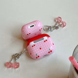 Boogzel Apparel Cherry Checkered AirPods Case, view 5