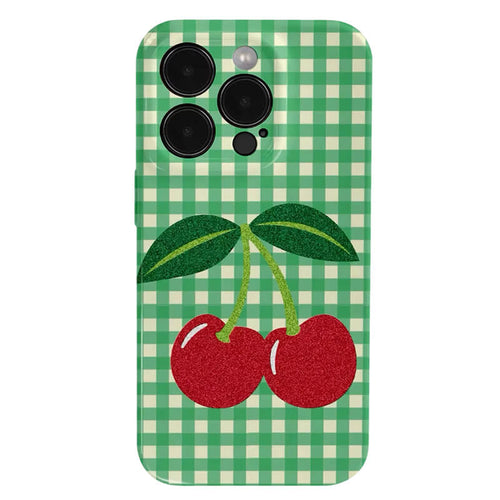 Boogzel Apparel Cherry Checkered iPhone Case