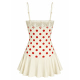 Boogzel Apparel Cherry Darling Polka Dot Mini Dress, view 5