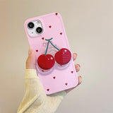 Boogzel Apparel Cherry Heart iPhone Case, view 2