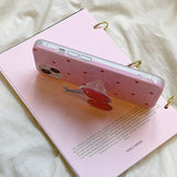 Boogzel Apparel Cherry Heart iPhone Case, view 3