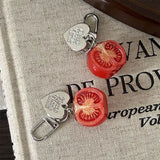 Boogzel Apparel Cherry Tomato 3 pcs Keychain Set, view 3