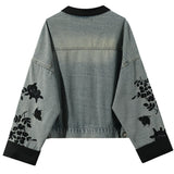 Boogzel Apparel Chinese Style Embroidered Denim Jacket, view 2