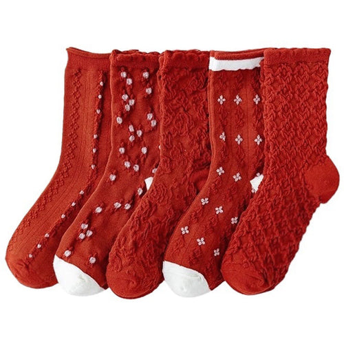 Boogzel Apparel Christmas Red Socks