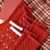 Boogzel Apparel Christmas Red Socks, view 4