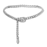 Boogzel Apparel Chunky Buckle Chain Belt, view 2