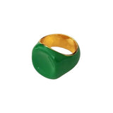 Boogzel Apparel Chunky Enamel Ring, view 2