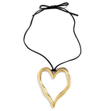 Boogzel Apparel Chunky Heart Necklace, view 2