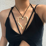 Boogzel Apparel Chunky Heart Necklace, view 3
