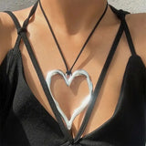 Boogzel Apparel Chunky Heart Necklace, view 4