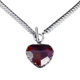 Boogzel Apparel Chunky Heart Pendant Necklace, view 2