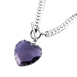 Boogzel Apparel Chunky Heart Pendant Necklace, view 4