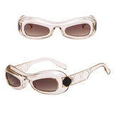 Boogzel Apparel Chunky Oval Sunglasses, view 5