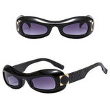 Boogzel Apparel Chunky Oval Sunglasses, view 6