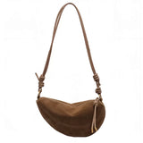 Boogzel Apparel City Girl Problems Suede Hobo Bag, view 2