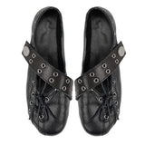 Boogzel Apparel City Walk Lace Up Ballet Flats, view 6