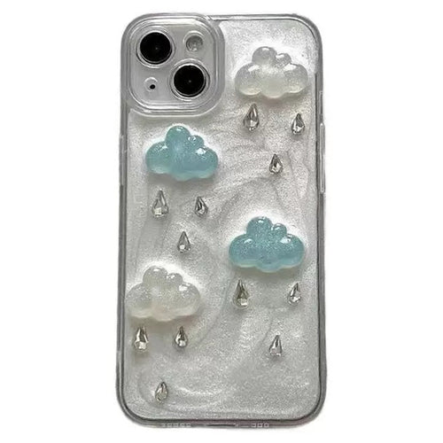 Boogzel Apparel Cloud Crystal Drop iPhone Case