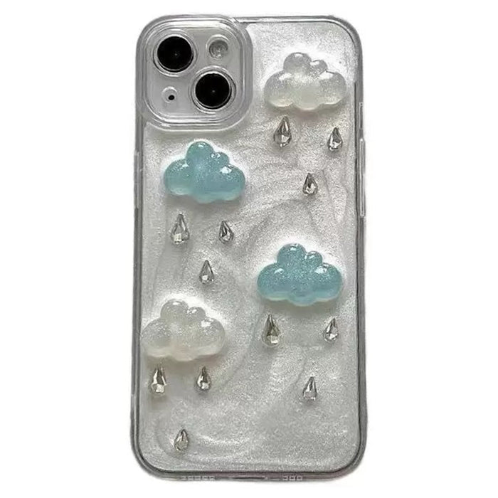 Boogzel Apparel Cloud Crystal Drop iPhone Case