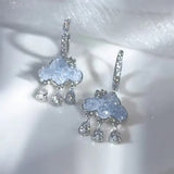 Boogzel Apparel Cloud Crystal Drop Earrings, view 3