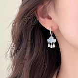 Boogzel Apparel Cloud Crystal Drop Earrings, view 4
