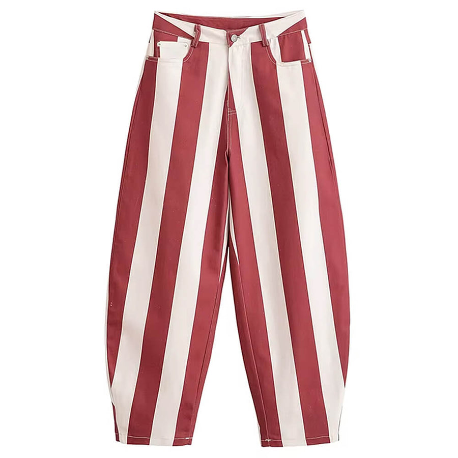 Boogzel Apparel Clown Core Striped Balloon Pants