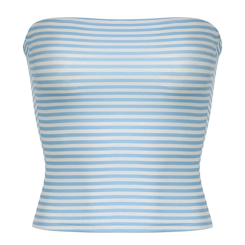 Boogzel Apparel Coastal Vibes Blue Tube Top