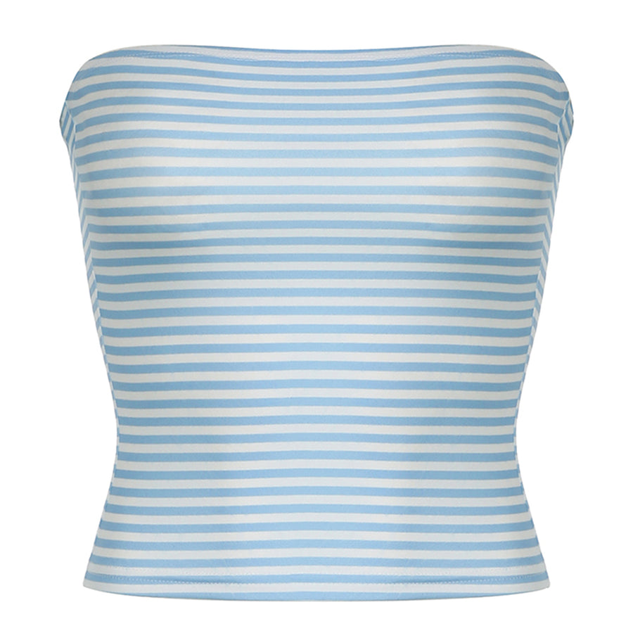 Boogzel Apparel Coastal Vibes Blue Tube Top