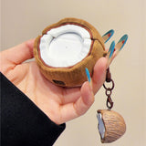 Boogzel Apparel Coconut AirPods Case with Keychain, view 3