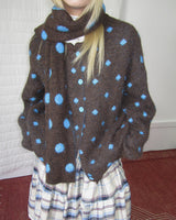 Boogzel Apparel Coffee Break Polka Dot Cardigan, view 2