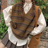 Boogzel Apparel Coffee Break Striped Vest, view 2