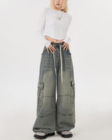 Boogzel Apparel Coffee Break Wide Leg Cargo Pants, view 2