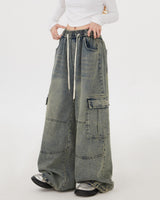 Boogzel Apparel Coffee Break Wide Leg Cargo Pants, view 3