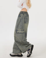 Boogzel Apparel Coffee Break Wide Leg Cargo Pants, view 4