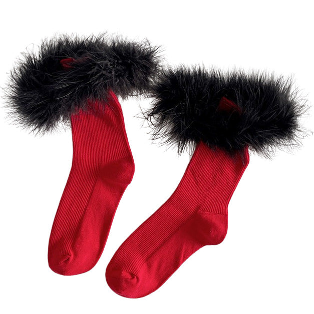 Boogzel Apparel Coffee Cream Fluffy Socks