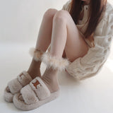 Boogzel Apparel Coffee Cream Fluffy Socks, view 2