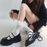 Boogzel Apparel Coffee Cream Fluffy Socks, view 3