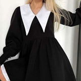 Boogzel Apparel Like a Doll Black Collar Dress, view 5